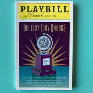 Signed Tony Awards Playbill / Program 1997 Robert Cuccioli Karen Ziemba +5 More